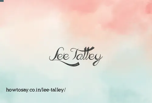Lee Talley