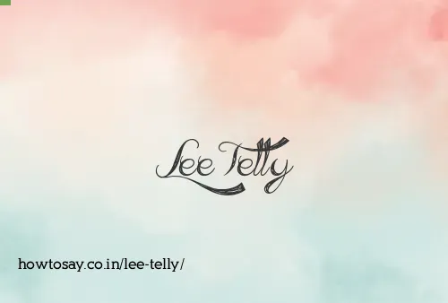 Lee Telly