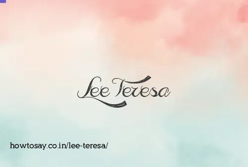 Lee Teresa