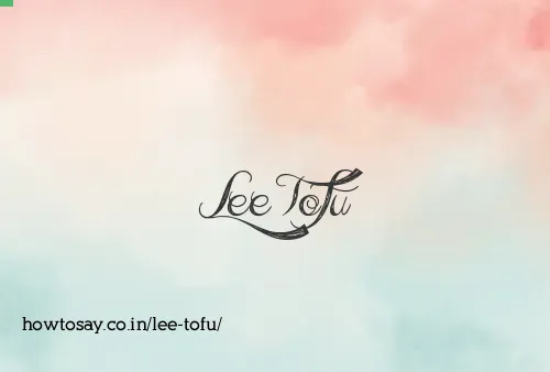 Lee Tofu