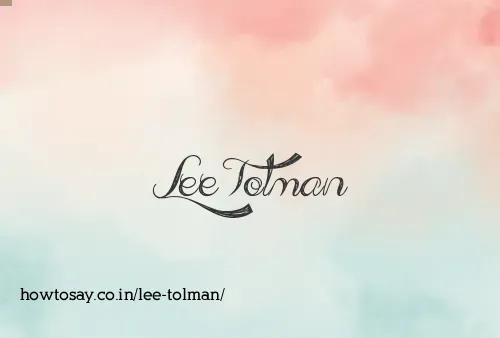 Lee Tolman