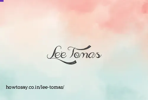 Lee Tomas