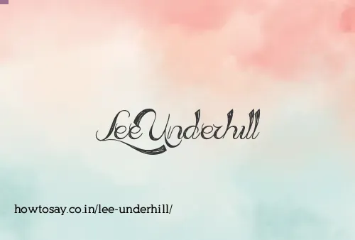 Lee Underhill