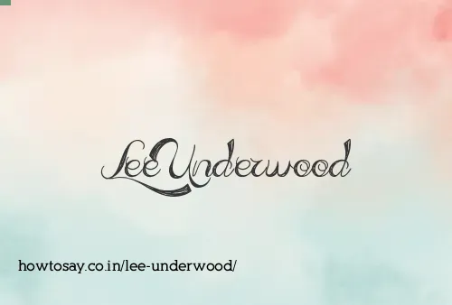 Lee Underwood