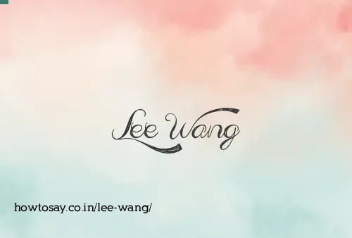 Lee Wang