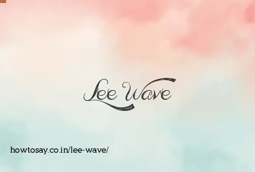 Lee Wave