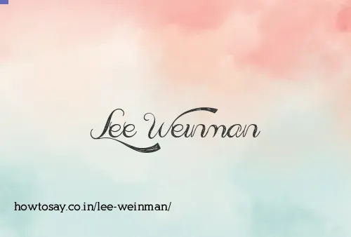 Lee Weinman