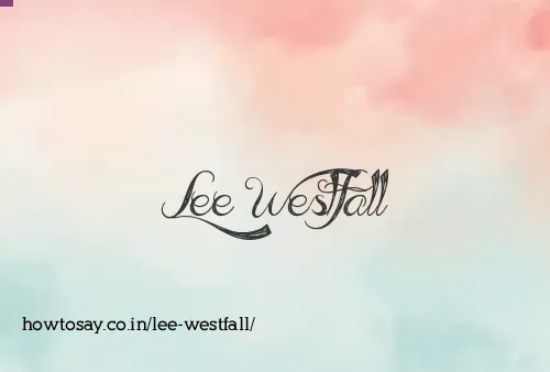 Lee Westfall