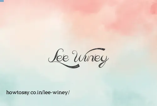 Lee Winey