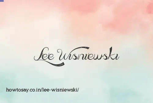 Lee Wisniewski