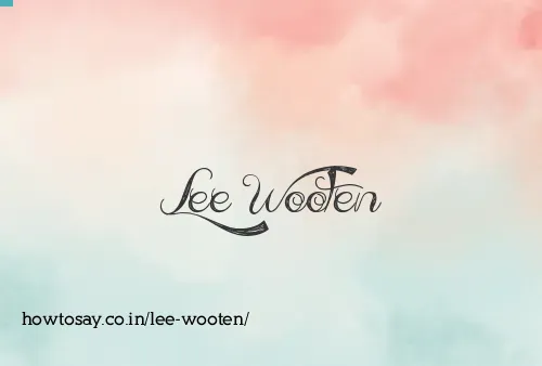 Lee Wooten