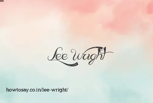 Lee Wright