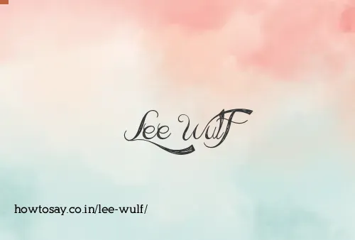 Lee Wulf