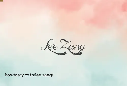Lee Zang