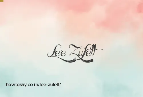 Lee Zufelt