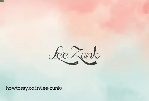 Lee Zunk