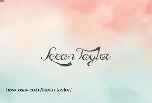 Leean Taylor