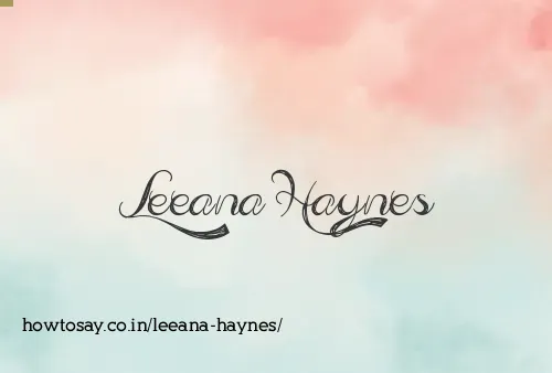 Leeana Haynes