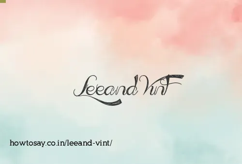 Leeand Vint