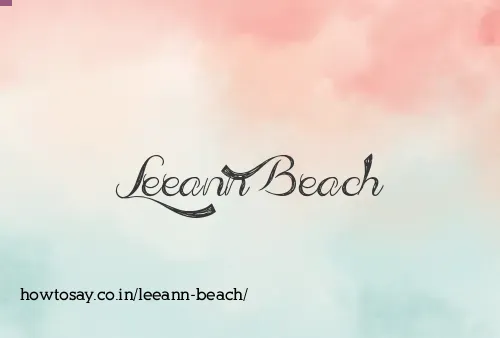 Leeann Beach