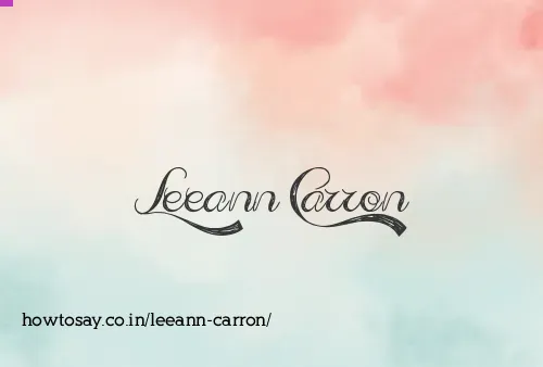 Leeann Carron