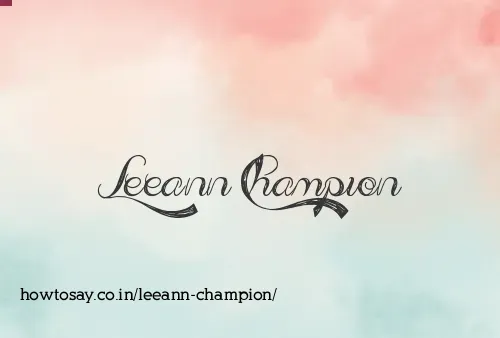 Leeann Champion