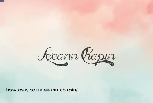 Leeann Chapin