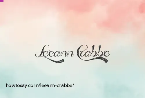 Leeann Crabbe