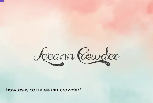 Leeann Crowder