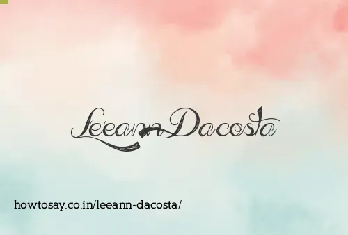 Leeann Dacosta