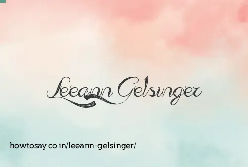 Leeann Gelsinger