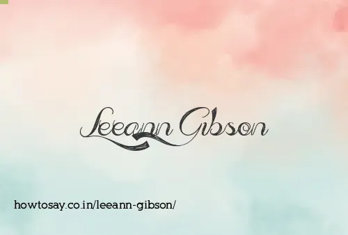 Leeann Gibson