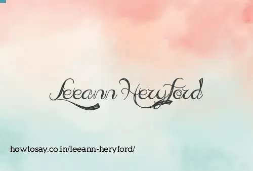 Leeann Heryford