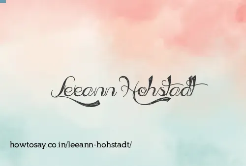 Leeann Hohstadt