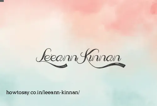 Leeann Kinnan