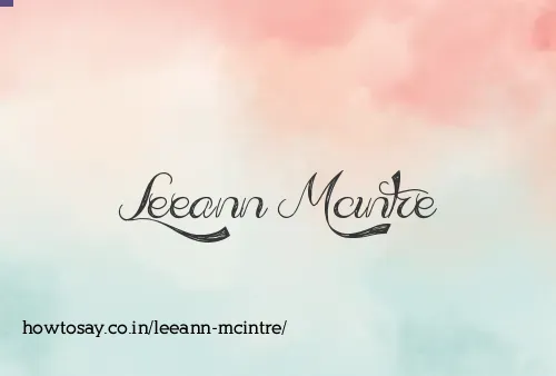 Leeann Mcintre
