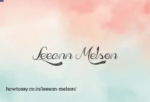 Leeann Melson