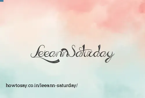 Leeann Saturday