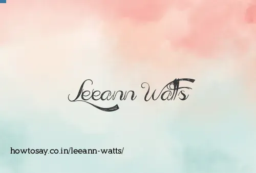 Leeann Watts