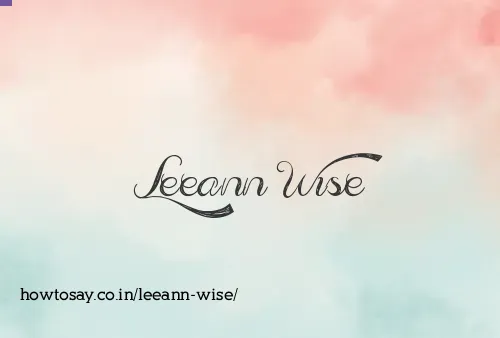 Leeann Wise