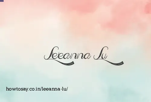 Leeanna Lu