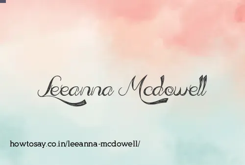 Leeanna Mcdowell