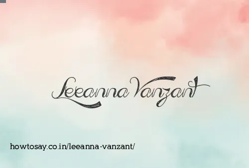 Leeanna Vanzant