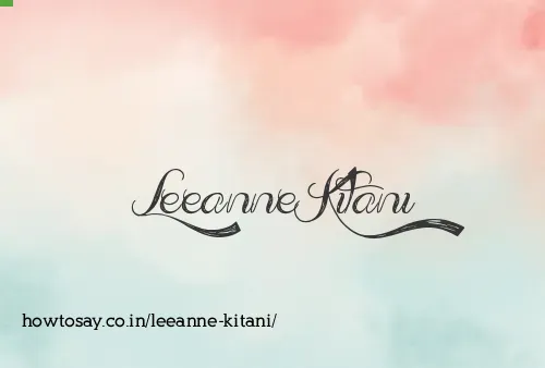 Leeanne Kitani
