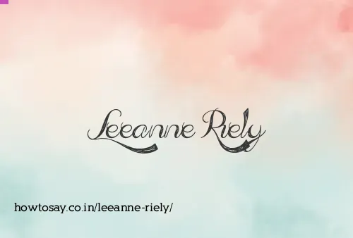 Leeanne Riely