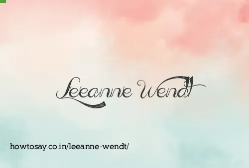 Leeanne Wendt