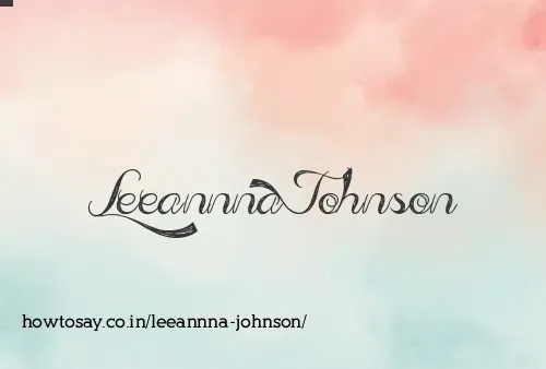 Leeannna Johnson