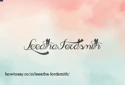 Leeatha Fordsmith