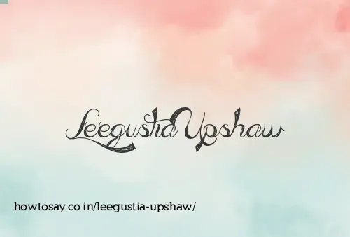 Leegustia Upshaw