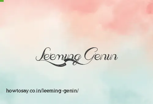 Leeming Genin